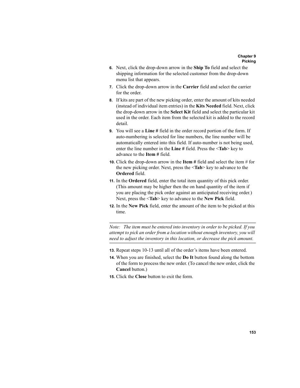 IntelliTrack Inventory Shipping Receiving Picking (ISRP) User Manual | Page 181 / 398