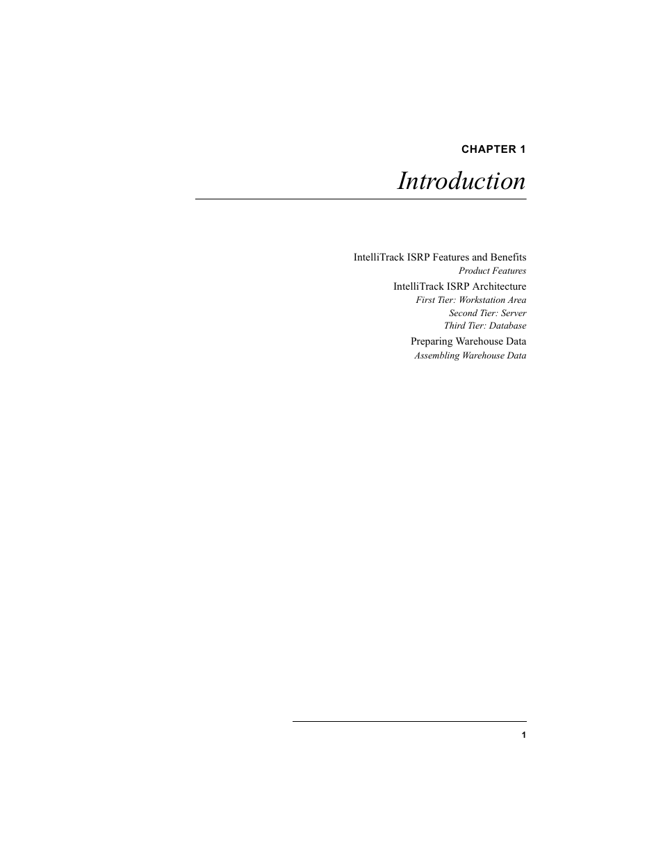 Chapter 1, Introduction, Chapter 1: introduction | IntelliTrack Inventory Shipping Receiving Picking (ISRP) User Manual | Page 29 / 398