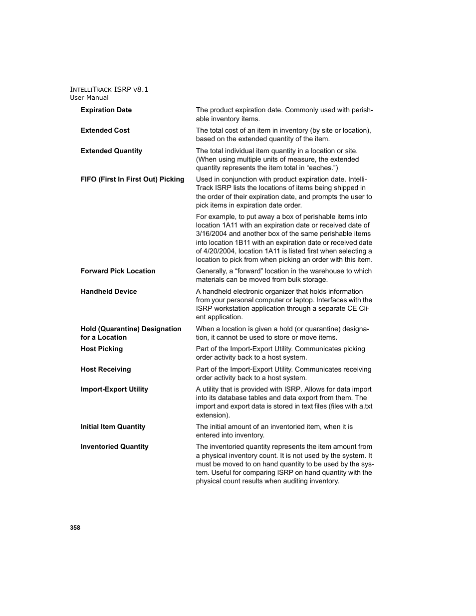 IntelliTrack Inventory Shipping Receiving Picking (ISRP) User Manual | Page 386 / 398