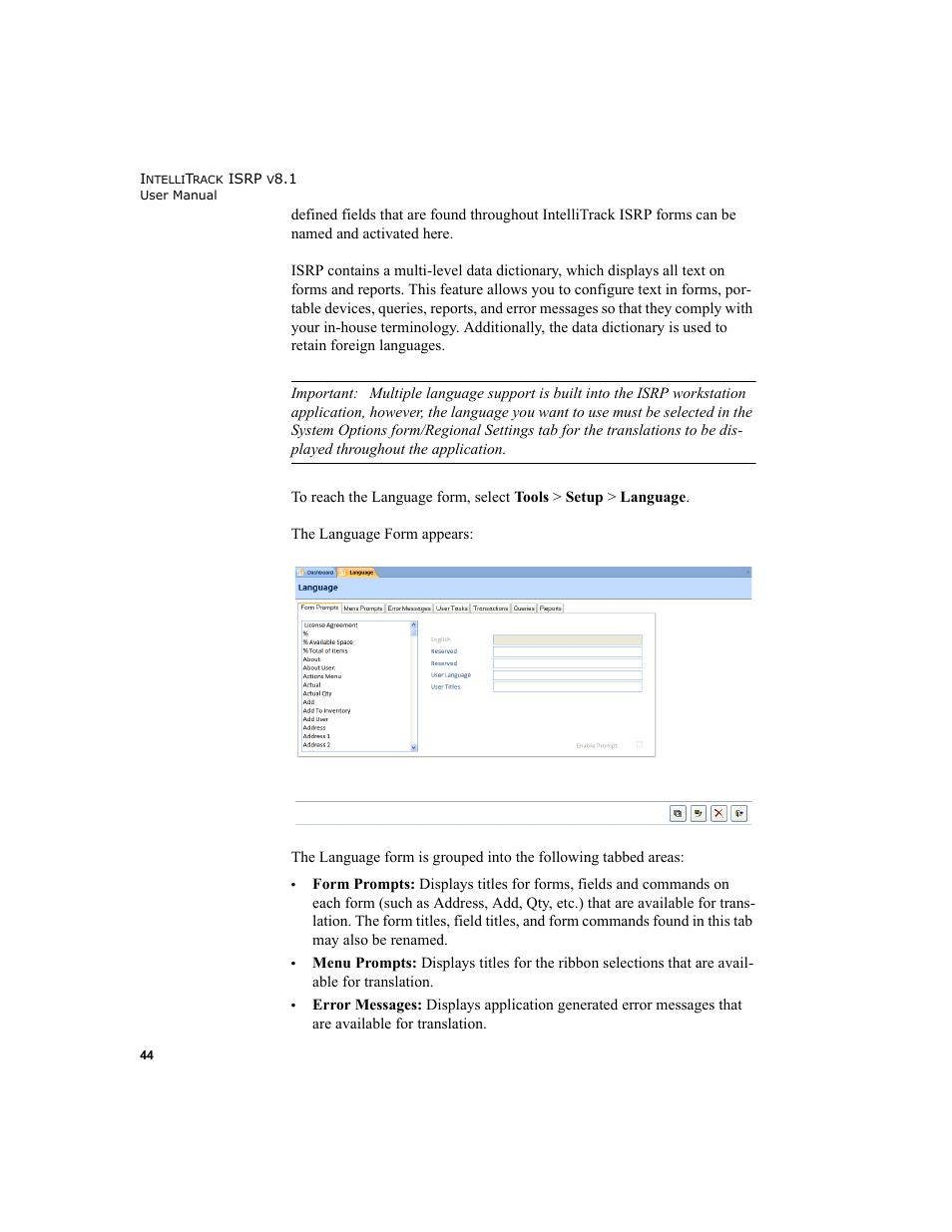 IntelliTrack Inventory Shipping Receiving Picking (ISRP) User Manual | Page 72 / 398
