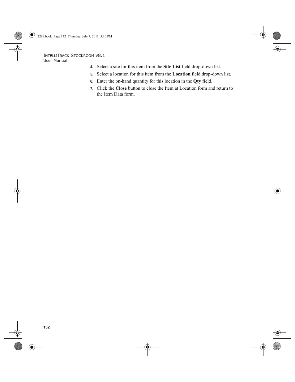 IntelliTrack Stockroom Inventory User Manual | Page 160 / 424