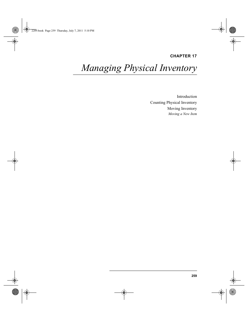 Chapter 17, Managing physical inventory, Chapter 17: managing physical inventory | IntelliTrack Stockroom Inventory User Manual | Page 287 / 424