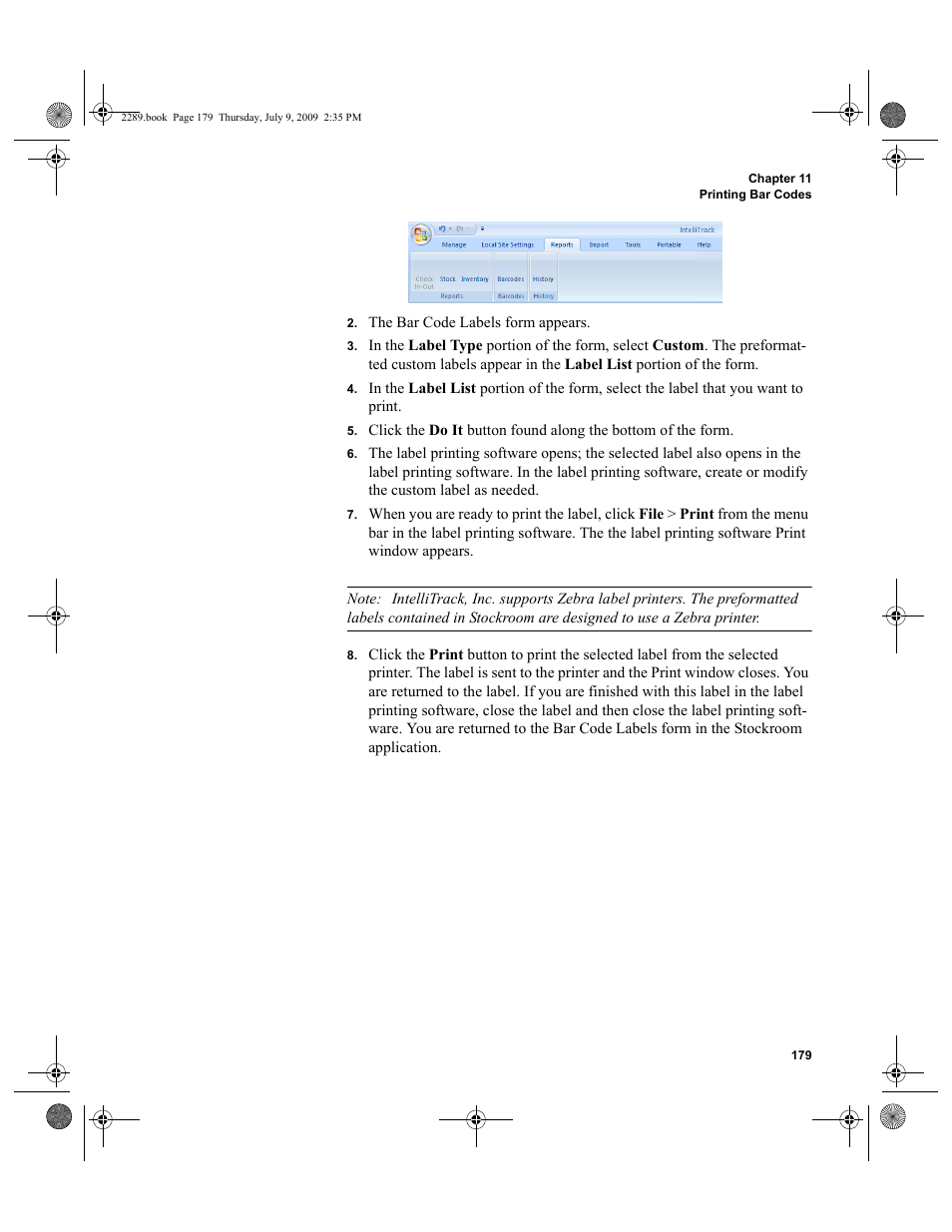 IntelliTrack Stockroom Inventory User Manual | Page 207 / 380