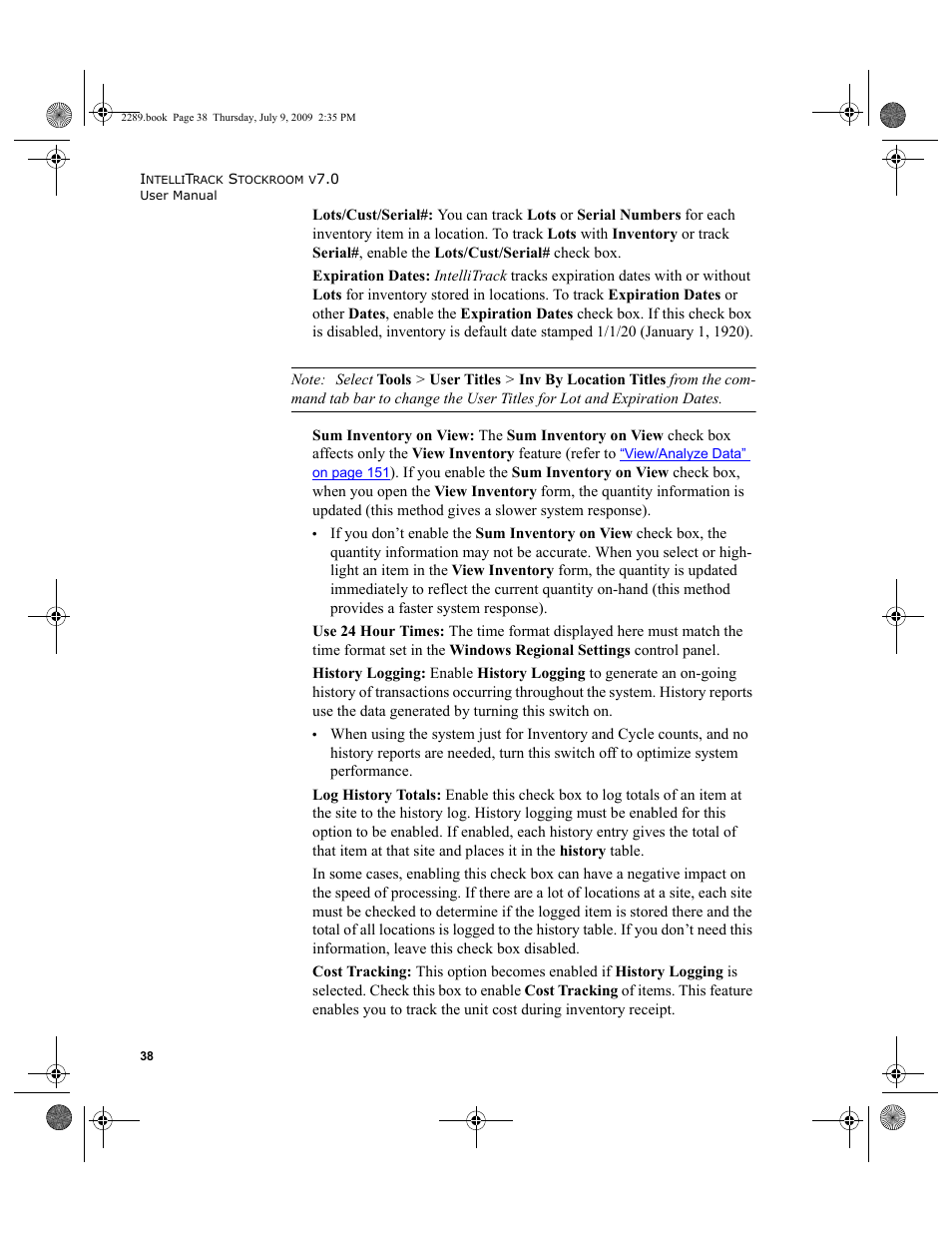 IntelliTrack Stockroom Inventory User Manual | Page 66 / 380