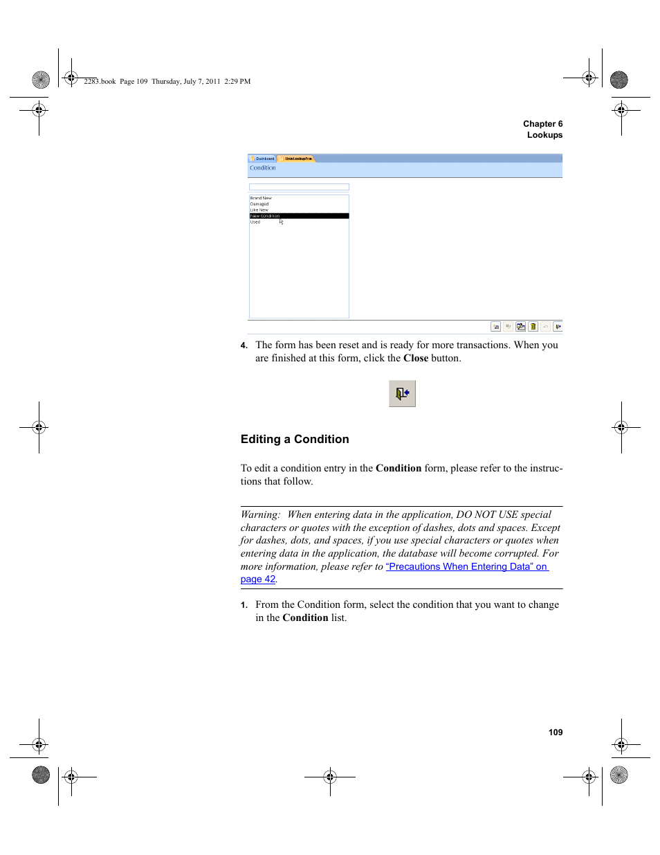 Editing a condition | IntelliTrack Check In/Out User Manual | Page 139 / 564