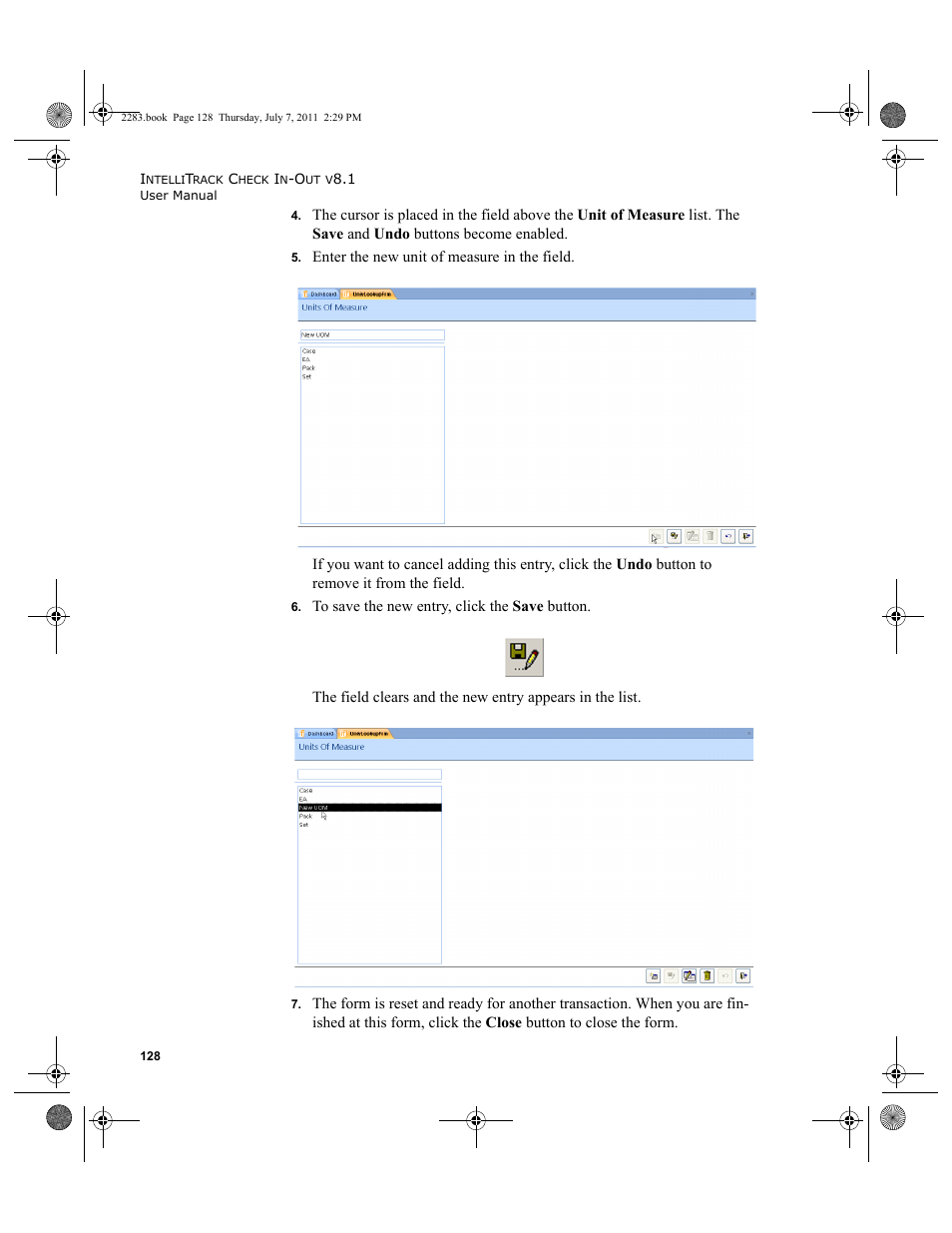 IntelliTrack Check In/Out User Manual | Page 158 / 564