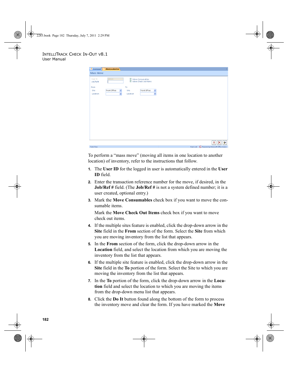 IntelliTrack Check In/Out User Manual | Page 212 / 564