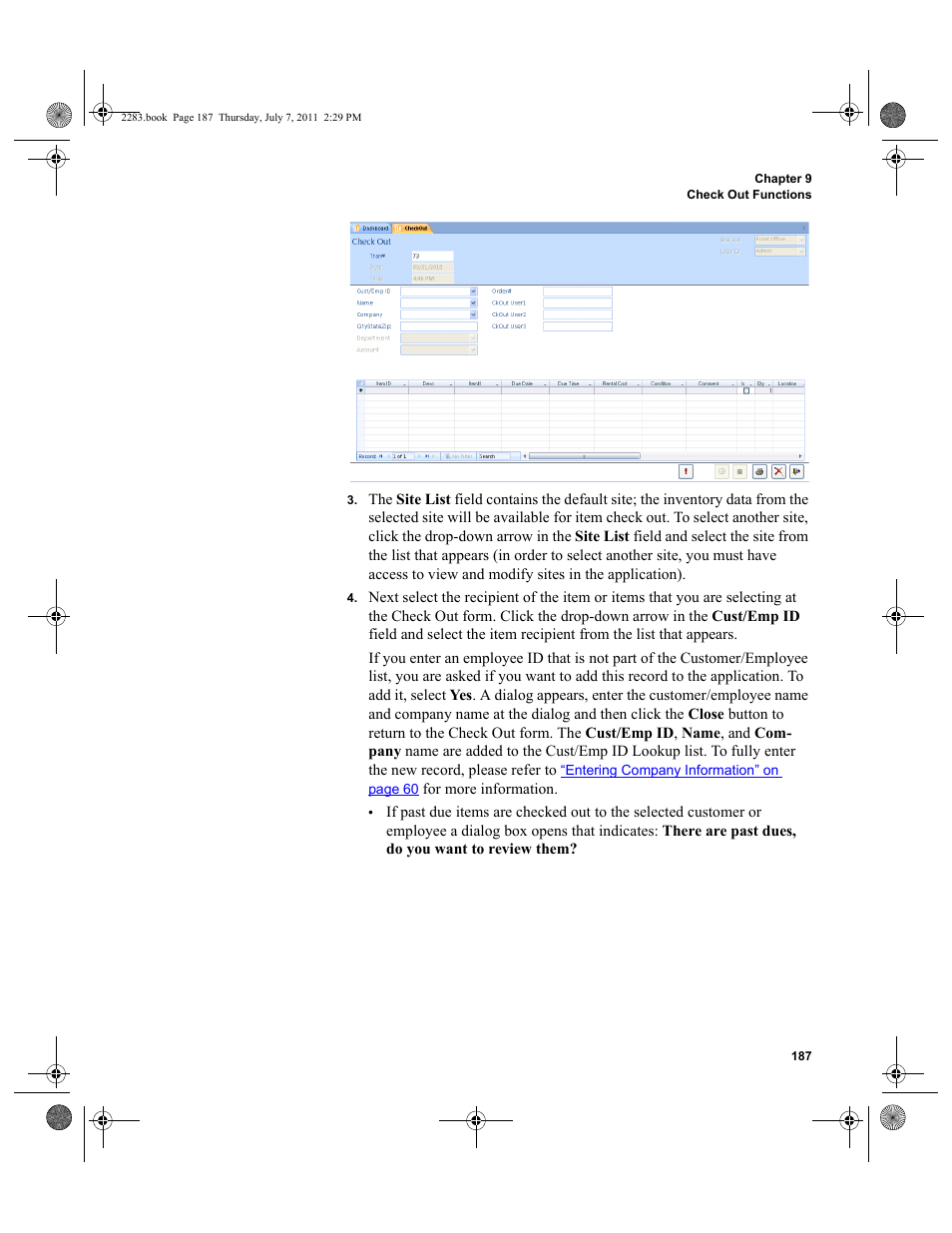 IntelliTrack Check In/Out User Manual | Page 217 / 564