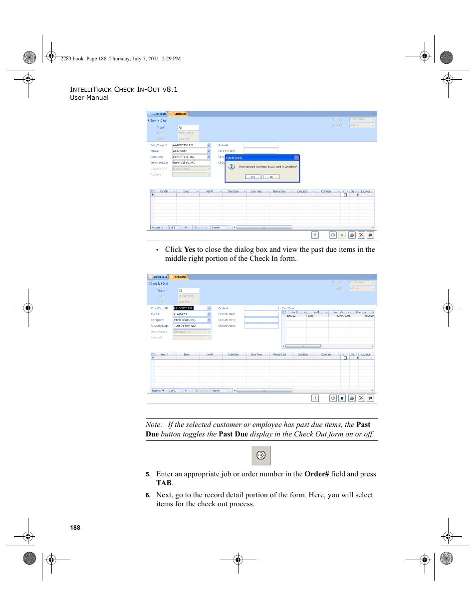 IntelliTrack Check In/Out User Manual | Page 218 / 564