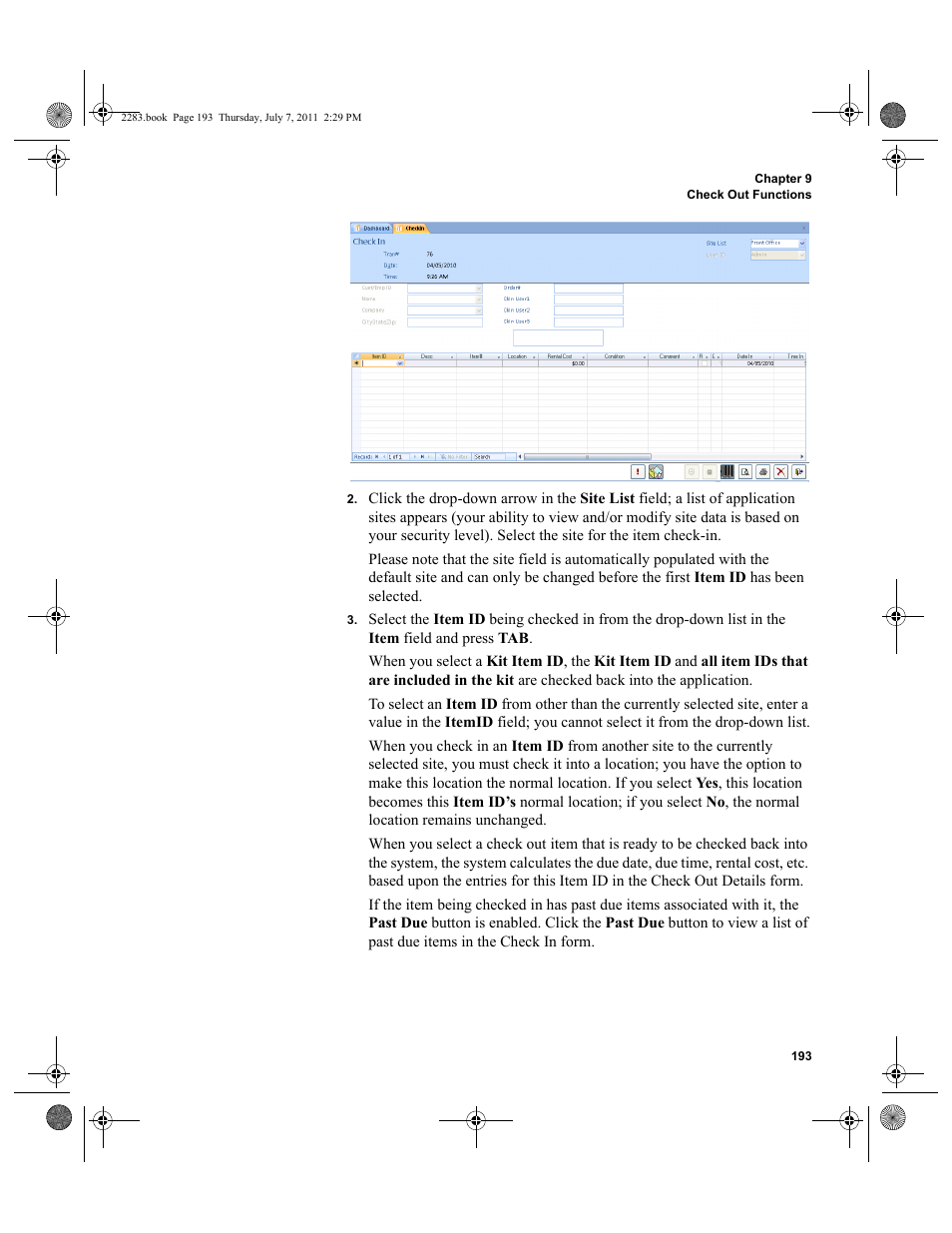 IntelliTrack Check In/Out User Manual | Page 223 / 564