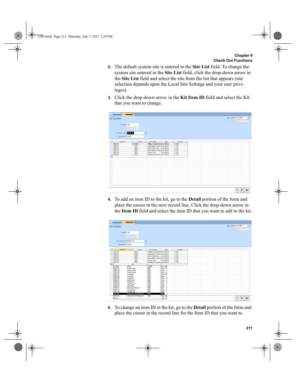 IntelliTrack Check In/Out User Manual | Page 241 / 564