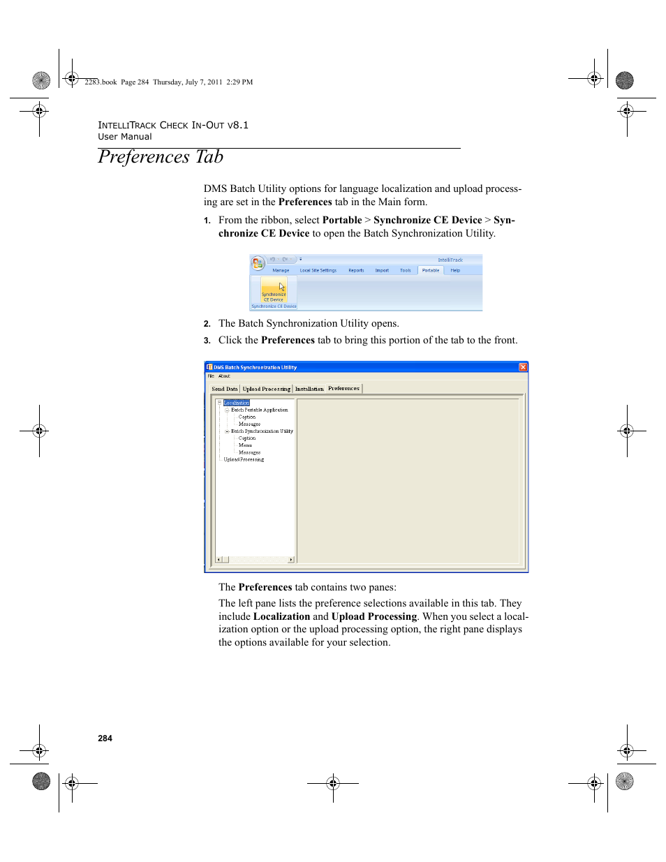 Preferences tab | IntelliTrack Check In/Out User Manual | Page 314 / 564