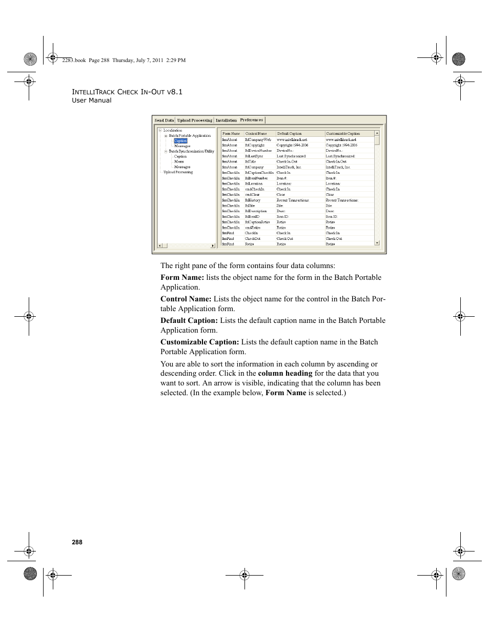 IntelliTrack Check In/Out User Manual | Page 318 / 564