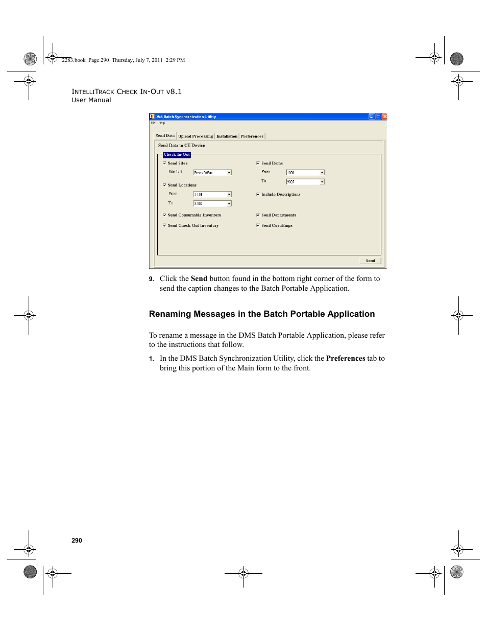 IntelliTrack Check In/Out User Manual | Page 320 / 564