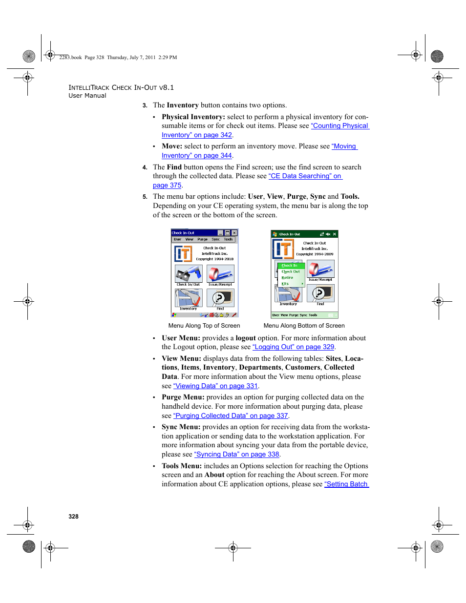 IntelliTrack Check In/Out User Manual | Page 358 / 564