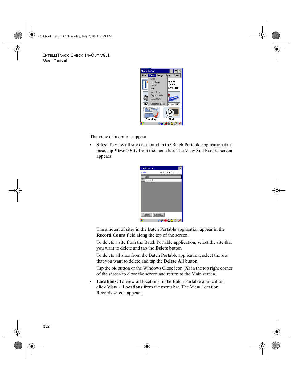 IntelliTrack Check In/Out User Manual | Page 362 / 564