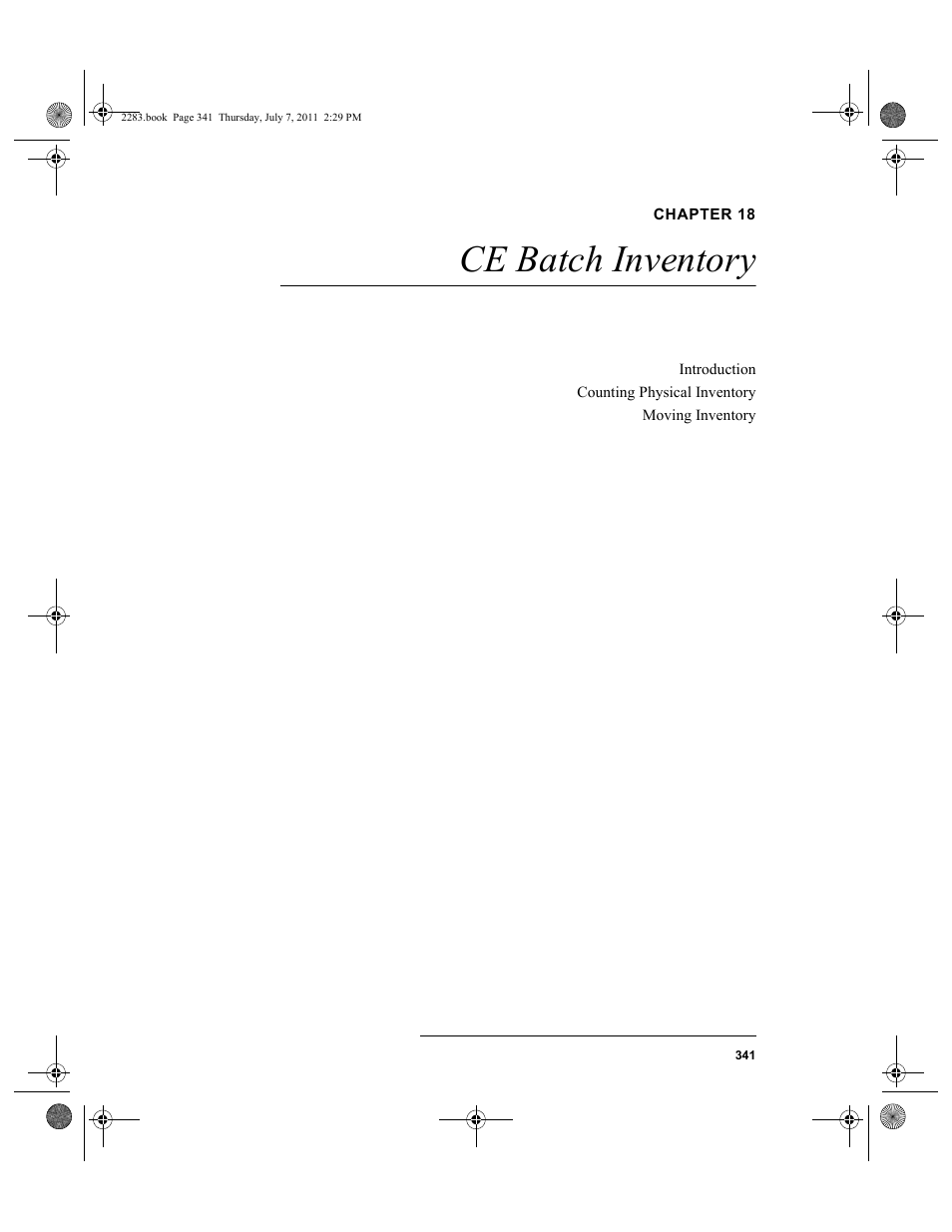 Chapter 18, Ce batch inventory, Chapter 18: ce batch inventory | IntelliTrack Check In/Out User Manual | Page 371 / 564