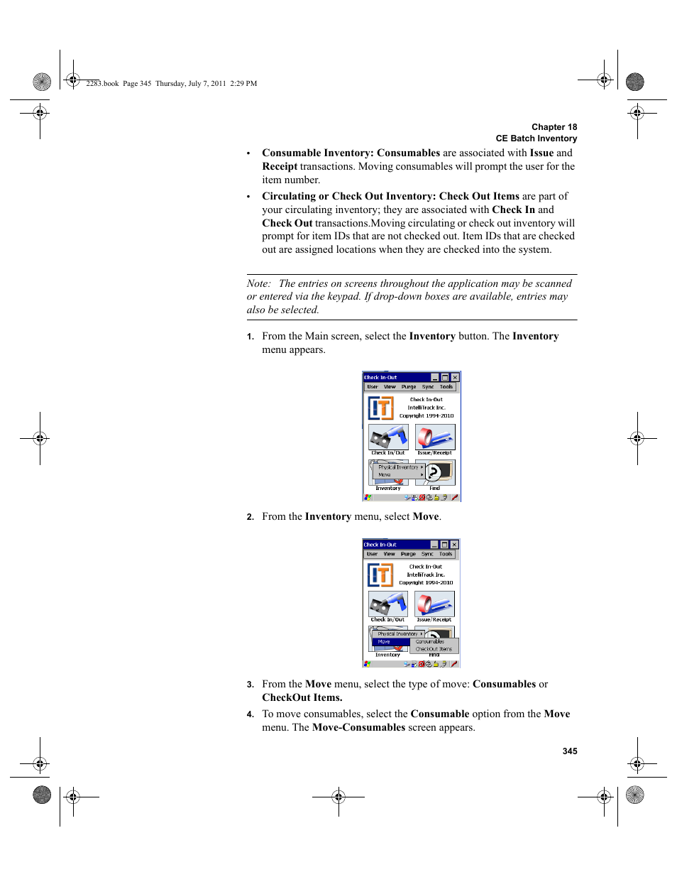 IntelliTrack Check In/Out User Manual | Page 375 / 564