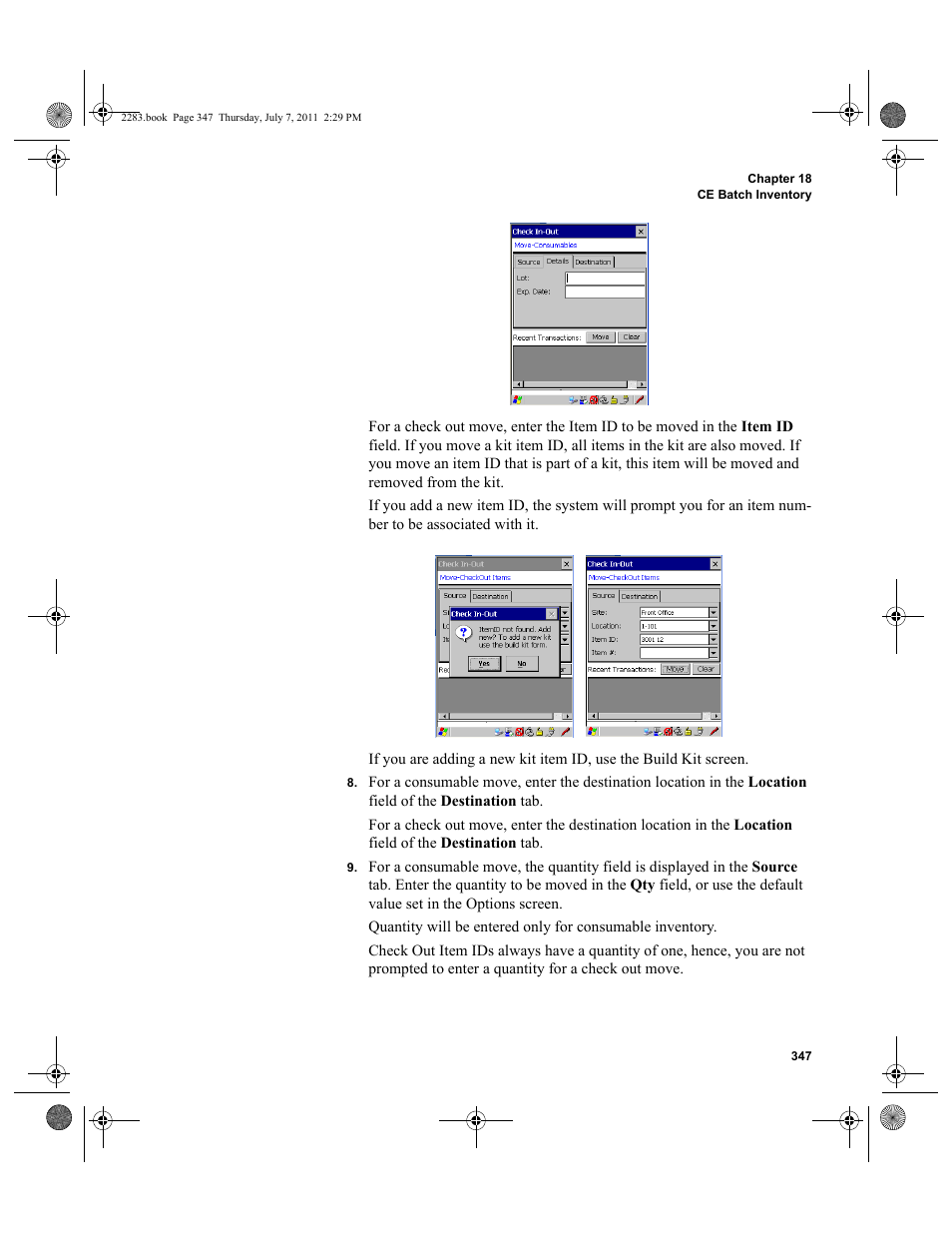 IntelliTrack Check In/Out User Manual | Page 377 / 564