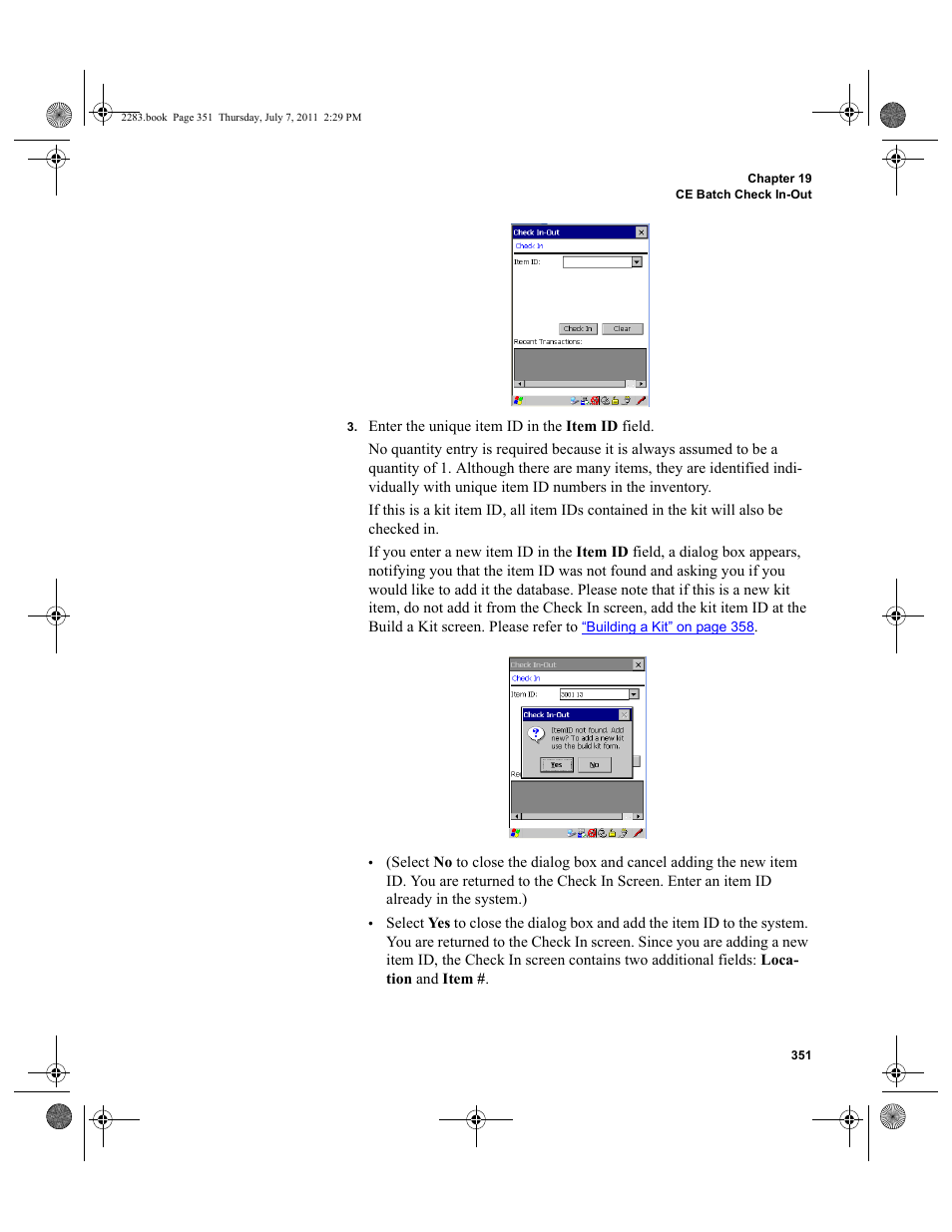 IntelliTrack Check In/Out User Manual | Page 381 / 564