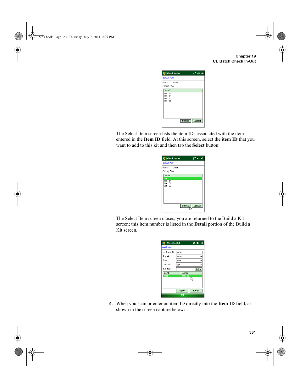 IntelliTrack Check In/Out User Manual | Page 391 / 564