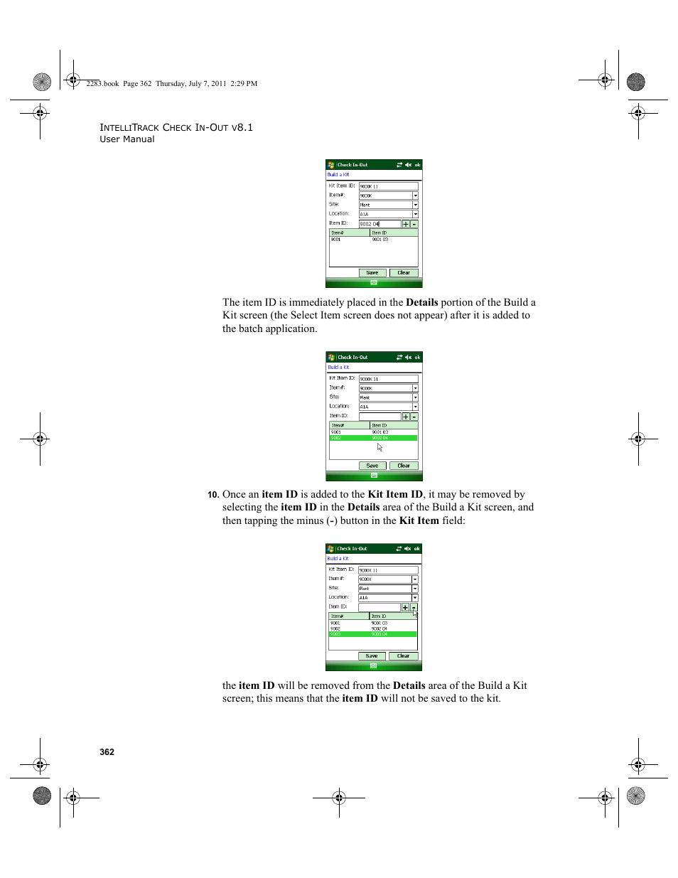 IntelliTrack Check In/Out User Manual | Page 392 / 564