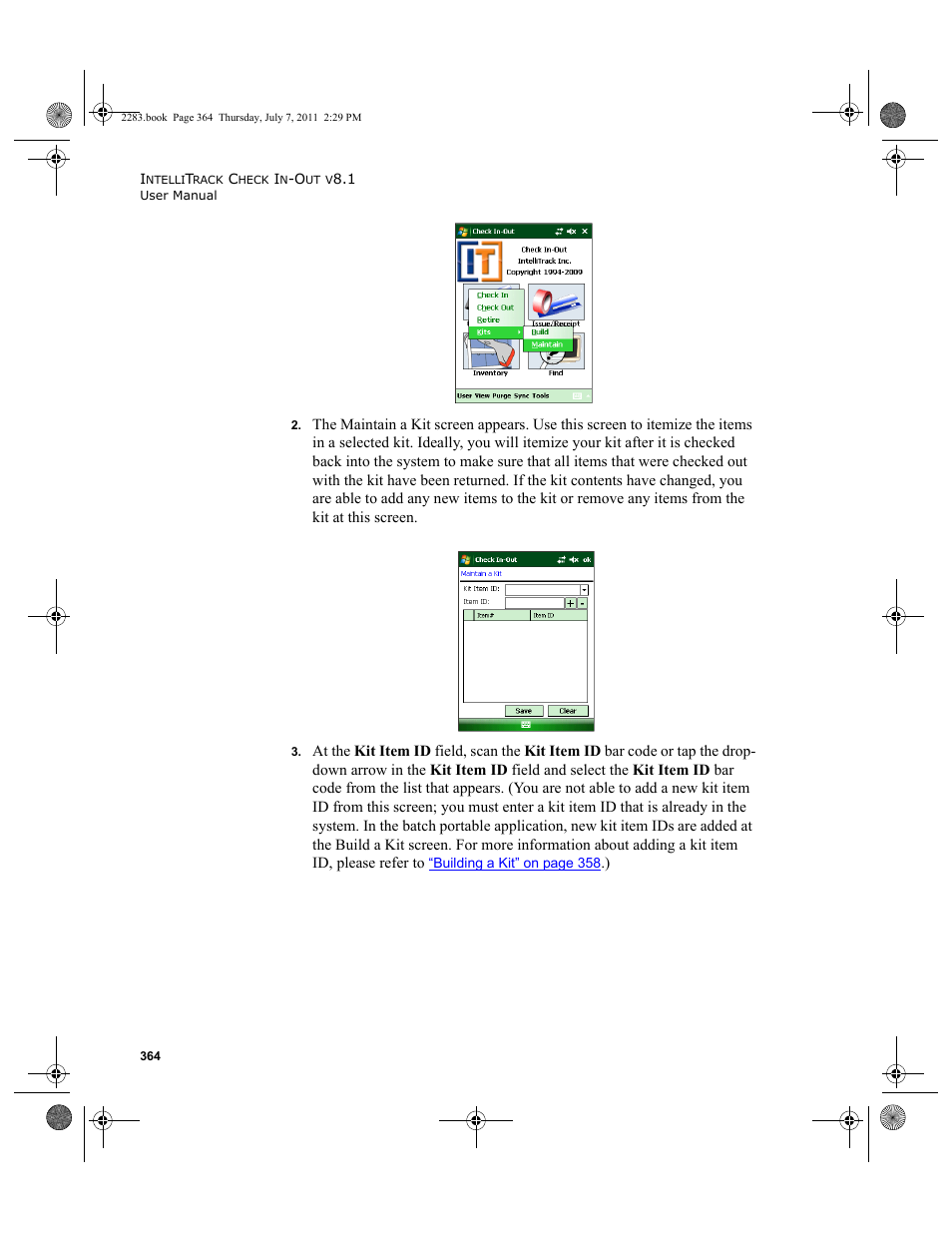 IntelliTrack Check In/Out User Manual | Page 394 / 564