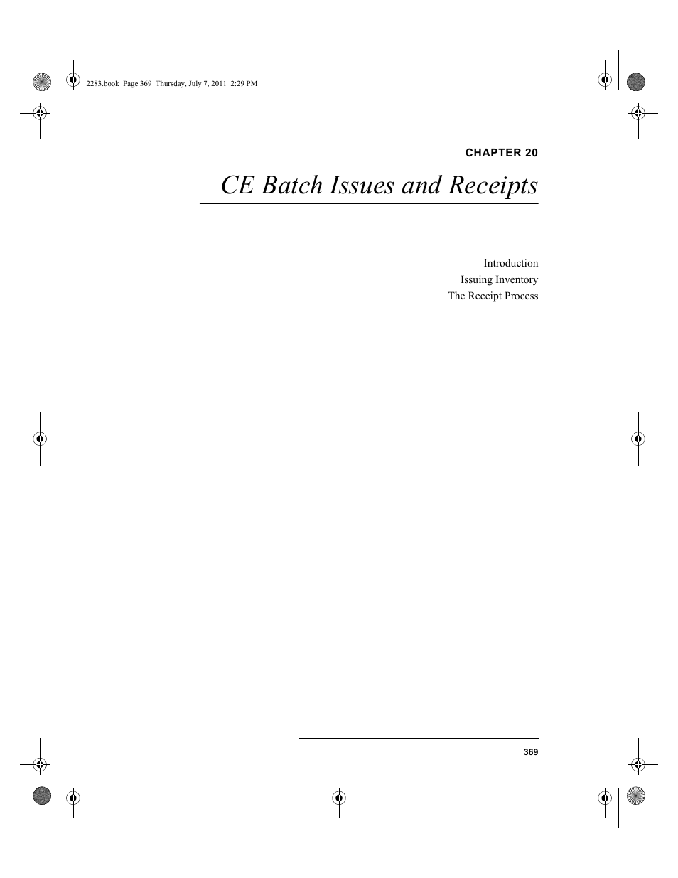 Chapter 20, Ce batch issues and receipts, Chapter 20: ce batch issues and receipts | IntelliTrack Check In/Out User Manual | Page 399 / 564