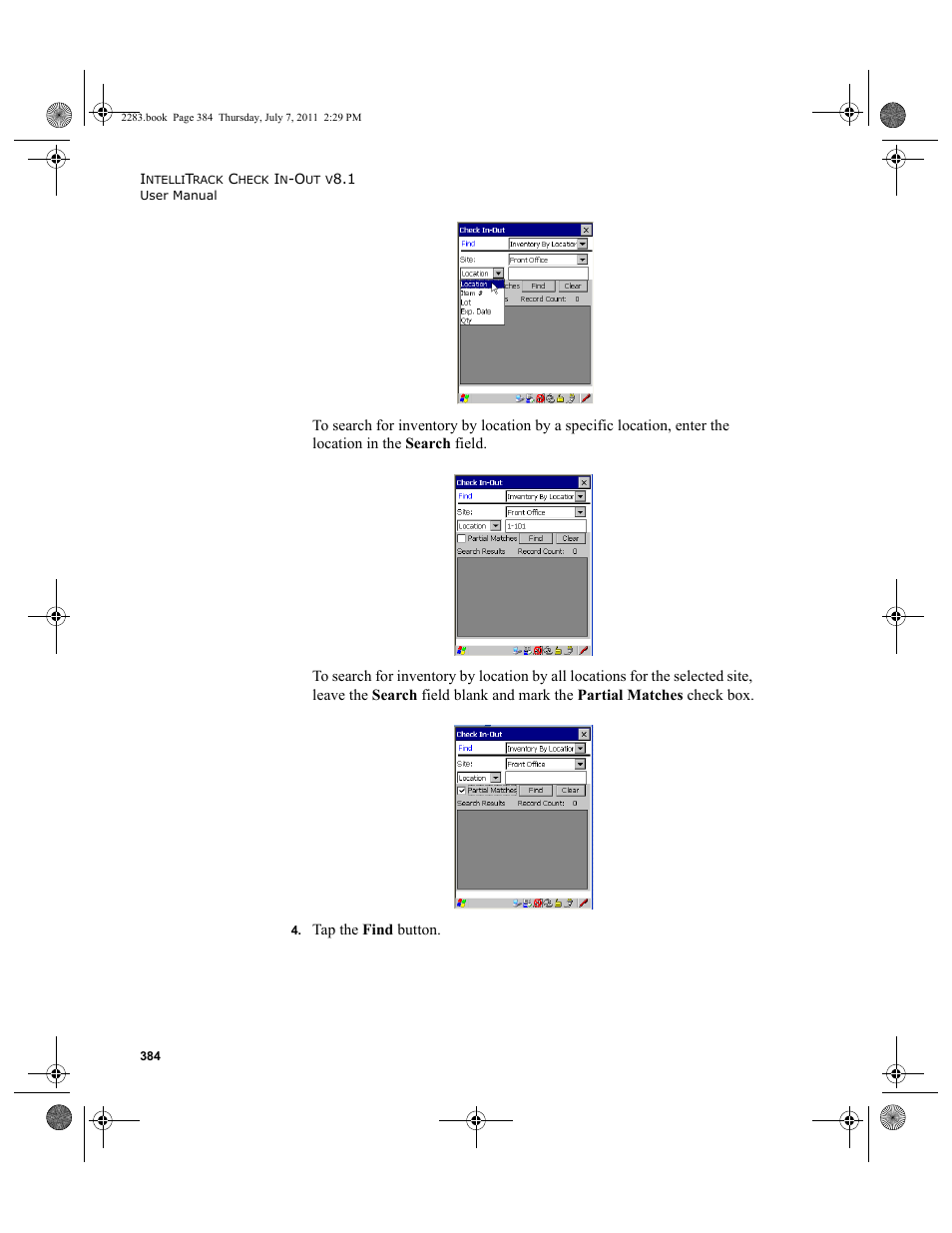 IntelliTrack Check In/Out User Manual | Page 414 / 564