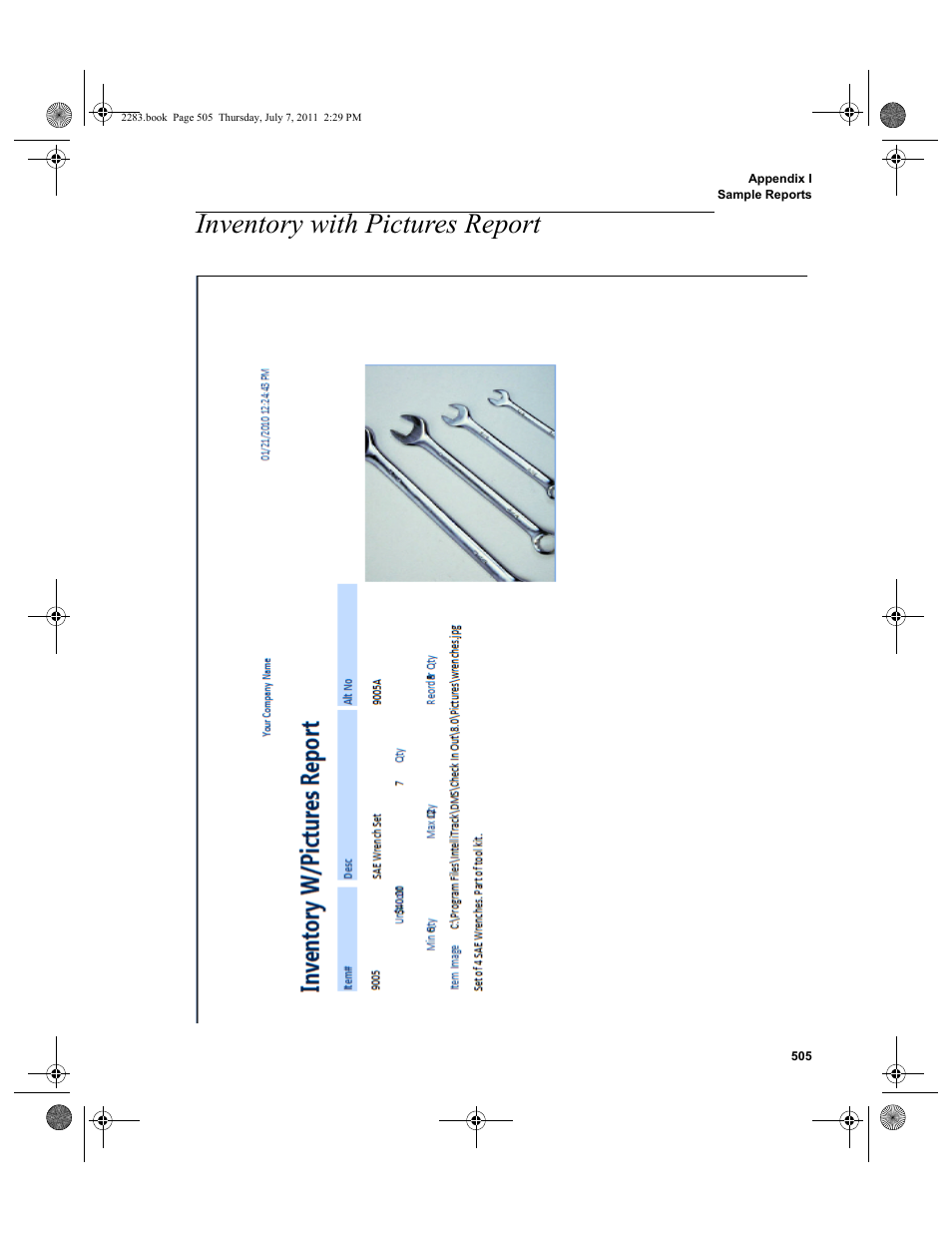 Inventory with pictures report | IntelliTrack Check In/Out User Manual | Page 535 / 564