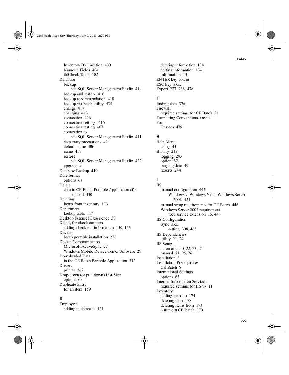 IntelliTrack Check In/Out User Manual | Page 559 / 564