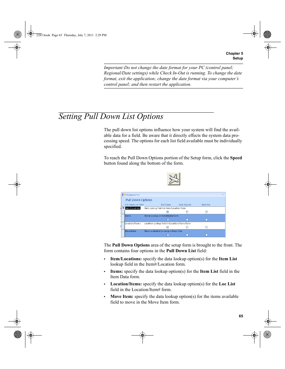 Setting pull down list options | IntelliTrack Check In/Out User Manual | Page 95 / 564