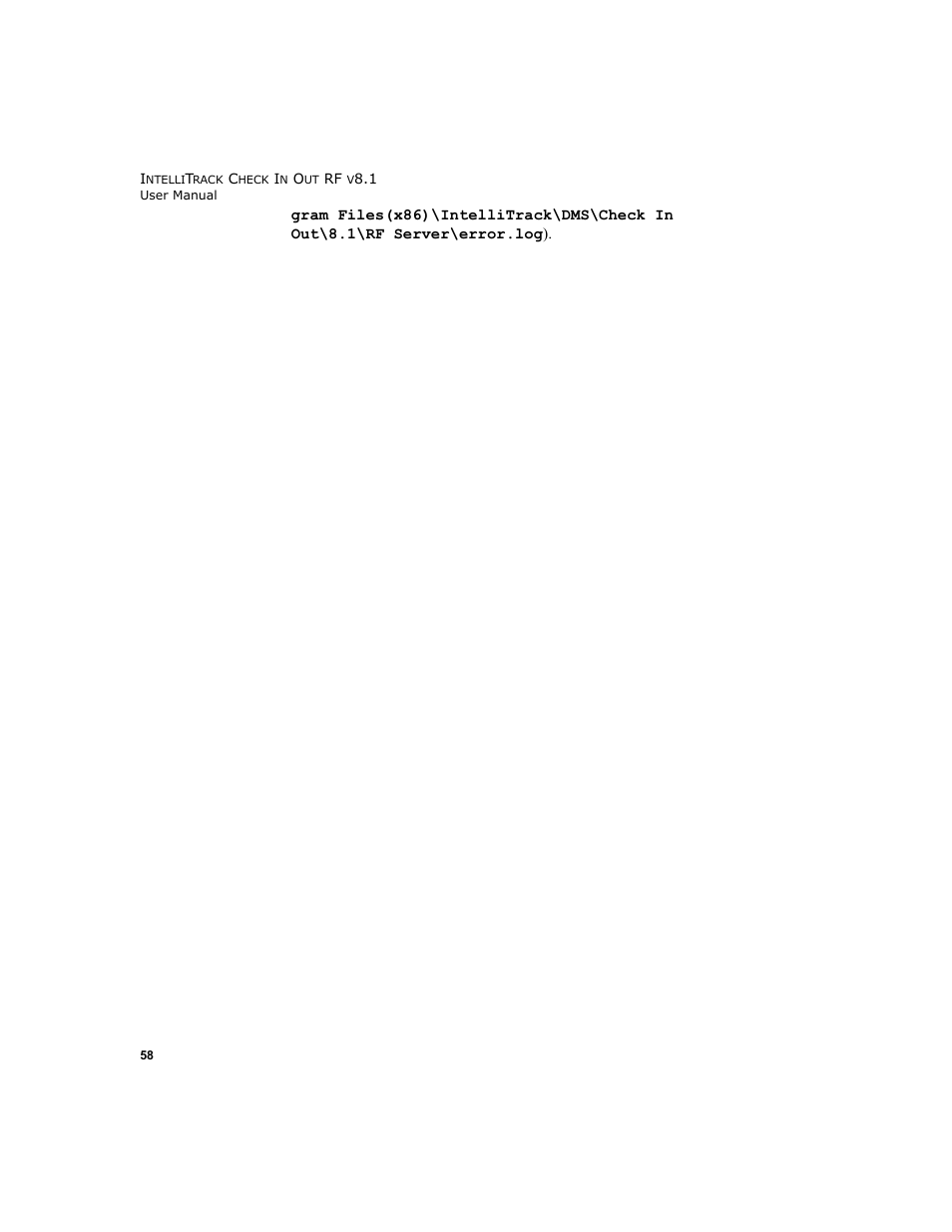 IntelliTrack Check In/Out User Manual | Page 68 / 102