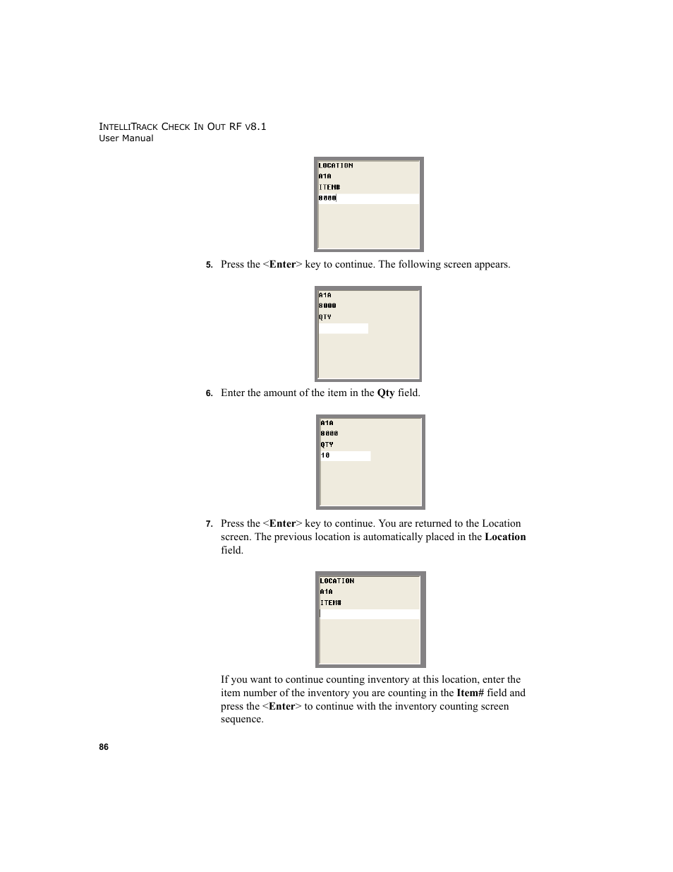 IntelliTrack Check In/Out User Manual | Page 96 / 102