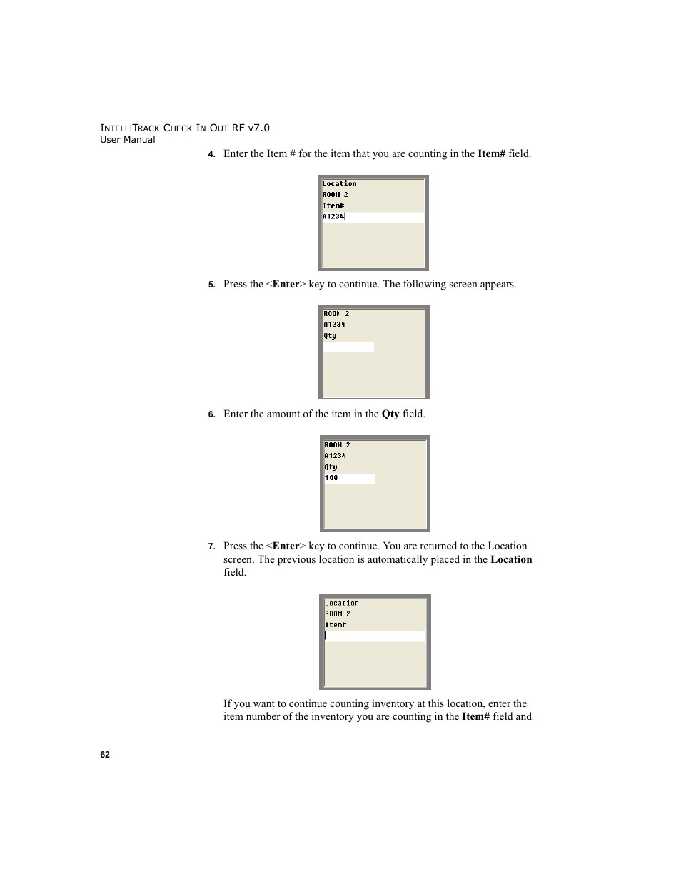 IntelliTrack Check In/Out User Manual | Page 72 / 78