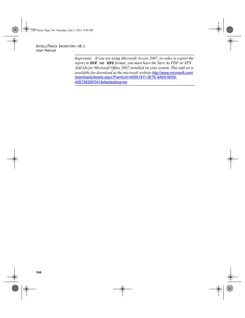 IntelliTrack Inventory Management User Manual | Page 170 / 366