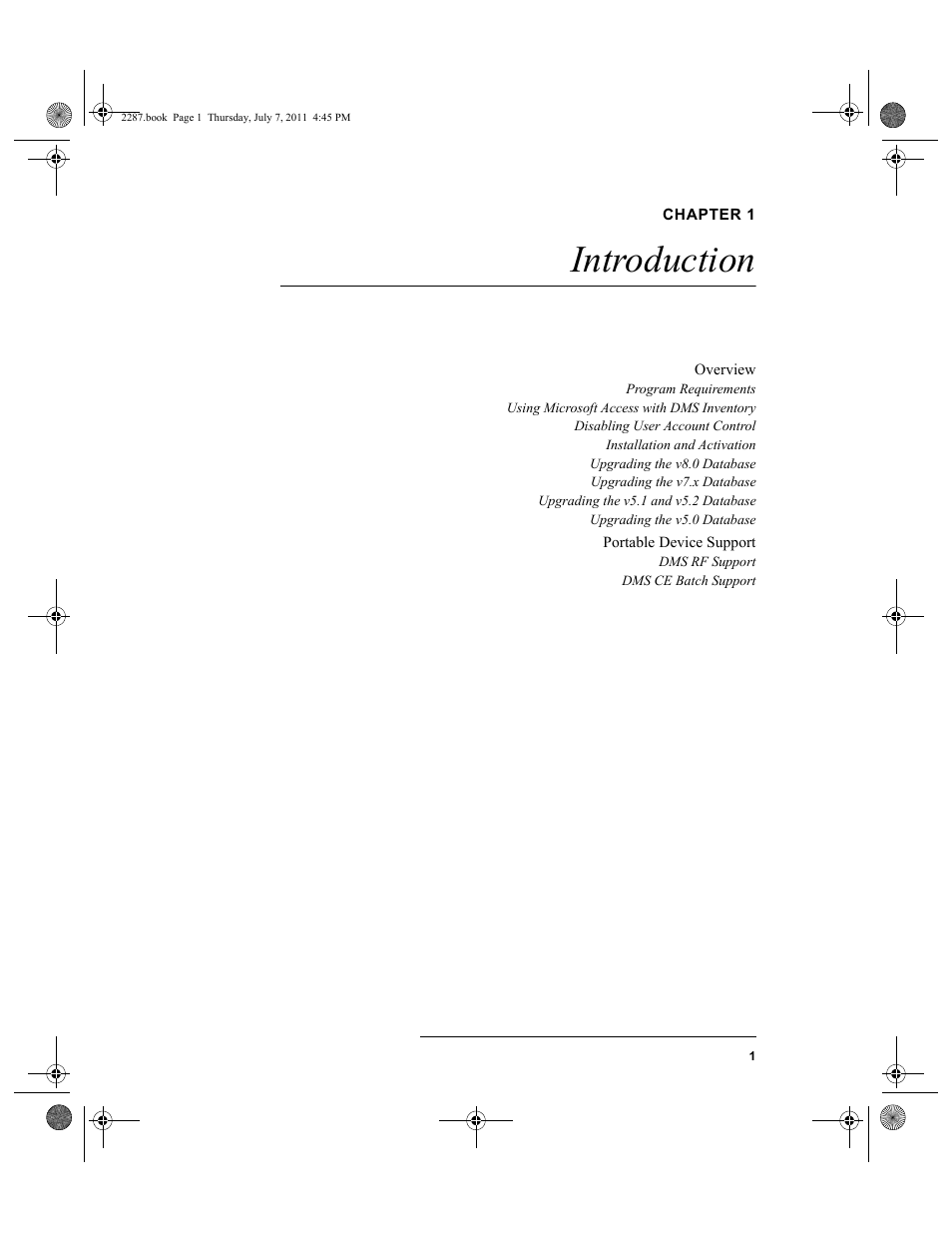 Chapter 1, Introduction, Chapter 1: introduction | IntelliTrack Inventory Management User Manual | Page 27 / 366