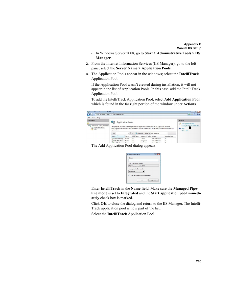 IntelliTrack Package Track User Manual | Page 279 / 296
