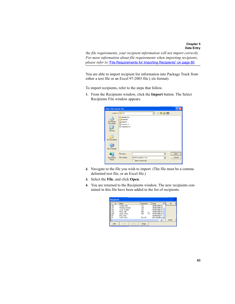 IntelliTrack Package Track User Manual | Page 97 / 296