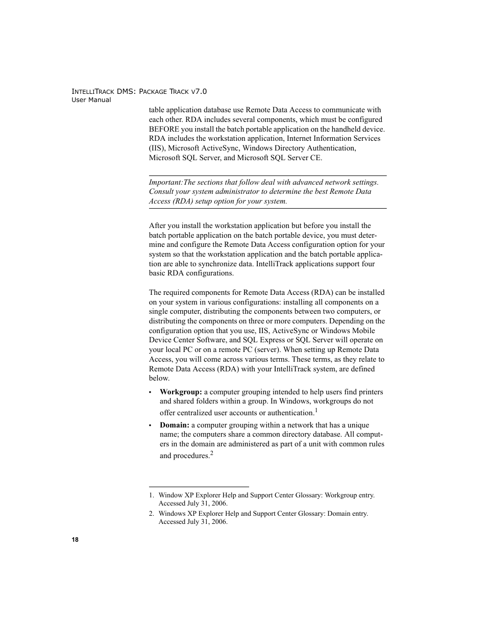 IntelliTrack Package Track User Manual | Page 34 / 230