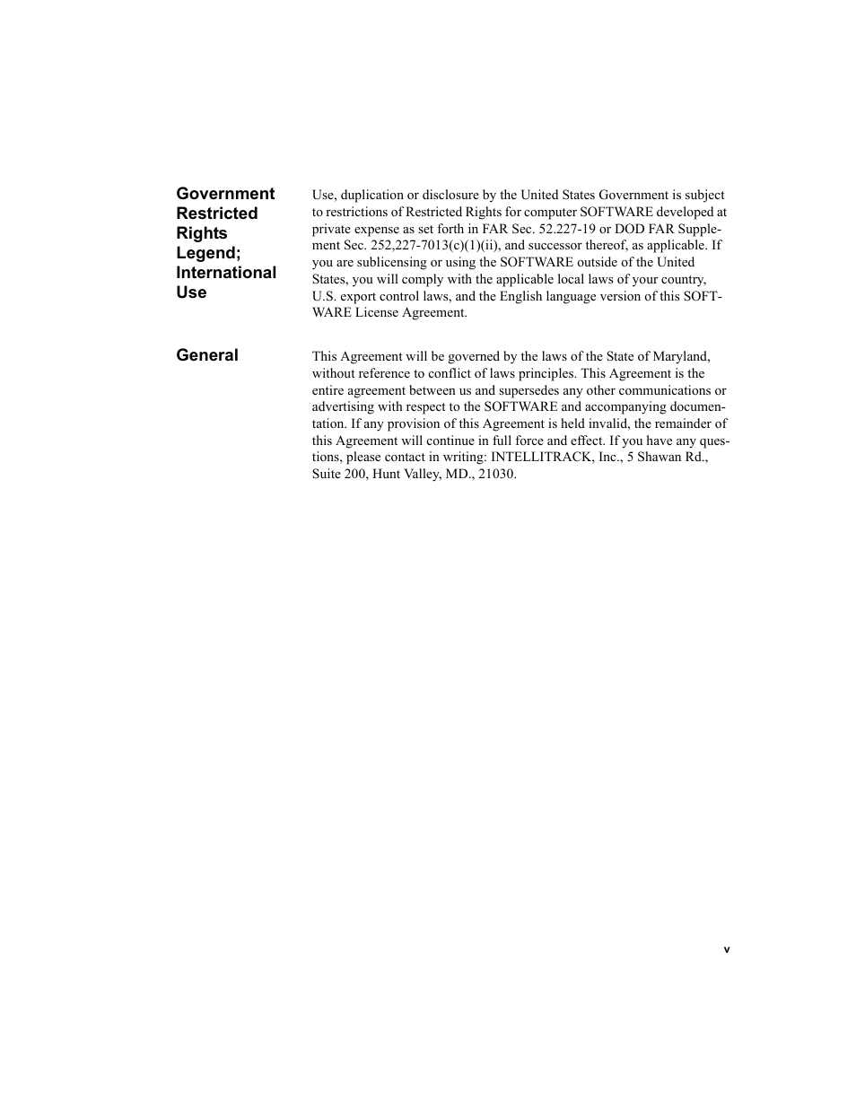 General | IntelliTrack Package Track User Manual | Page 5 / 230