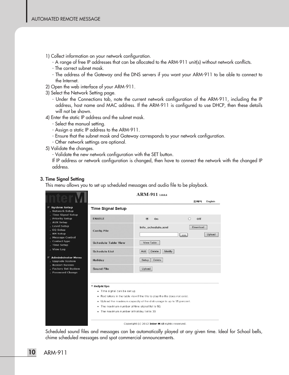 Inter-M ARM-911 User Manual | Page 13 / 32