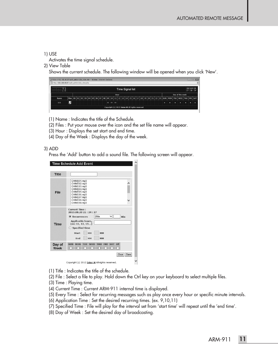 Inter-M ARM-911 User Manual | Page 14 / 32
