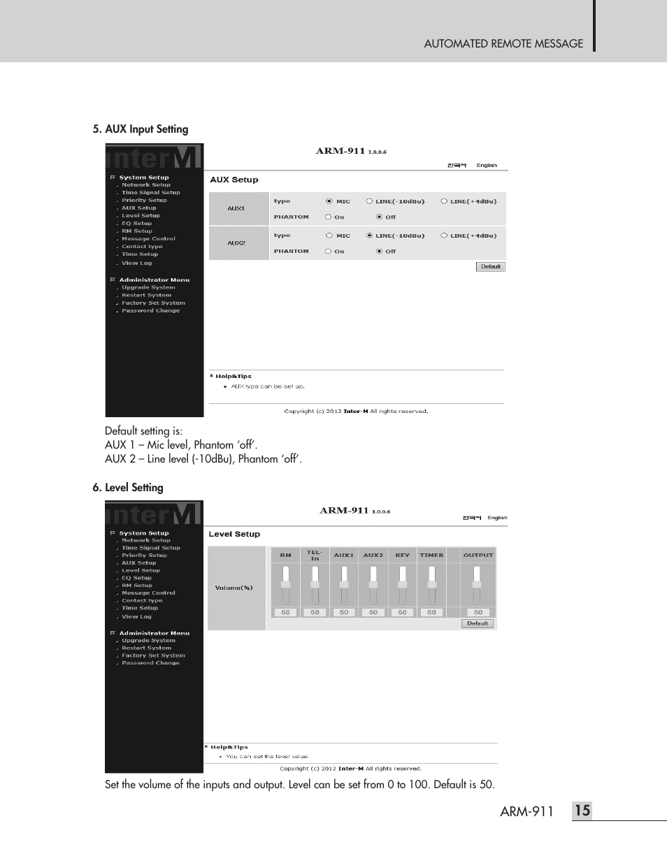 Inter-M ARM-911 User Manual | Page 18 / 32
