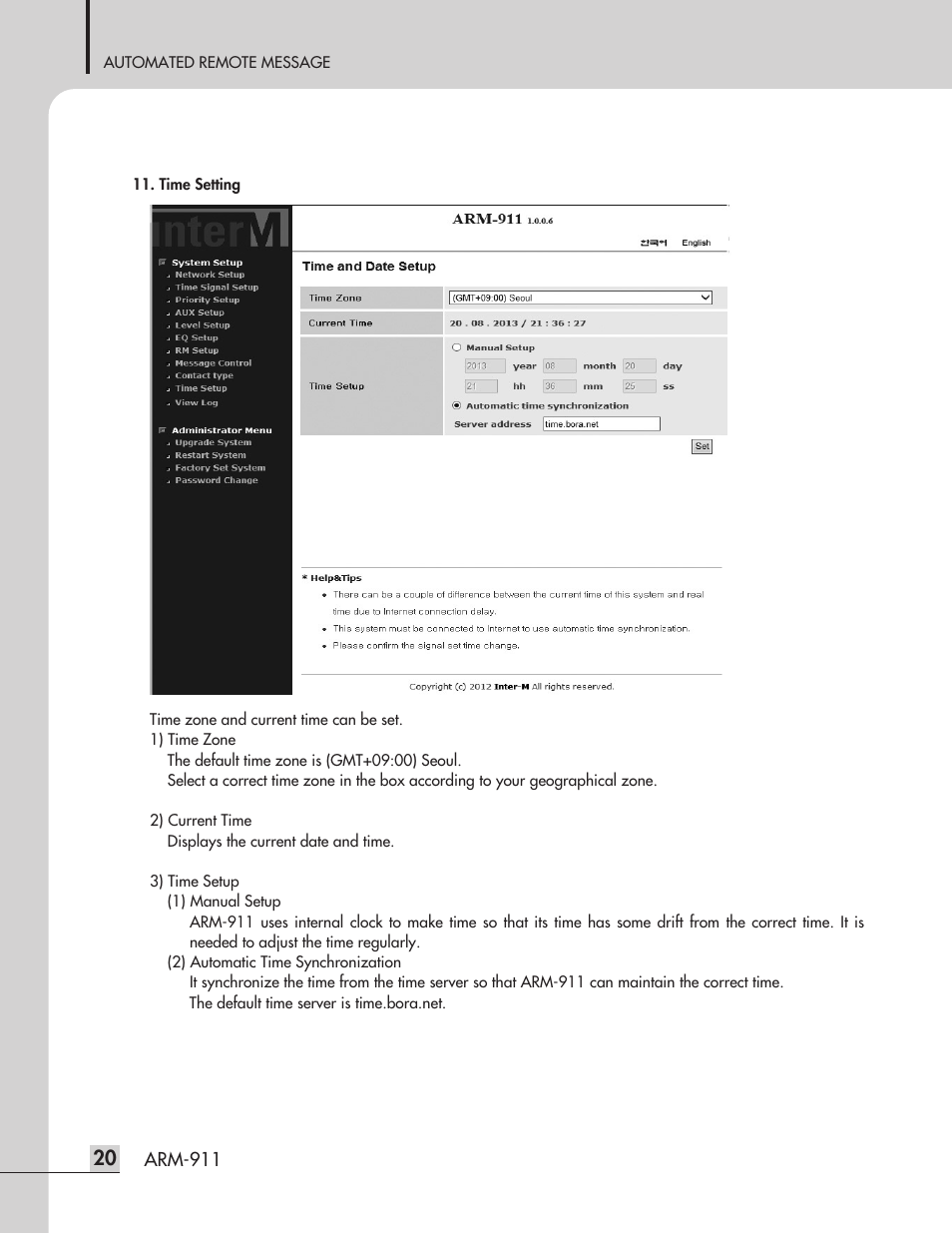 Inter-M ARM-911 User Manual | Page 23 / 32