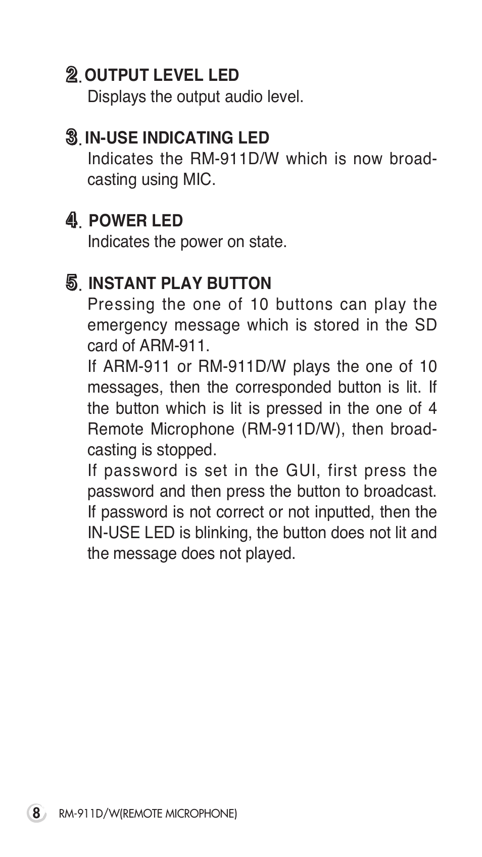 Inter-M RM-911D User Manual | Page 11 / 27