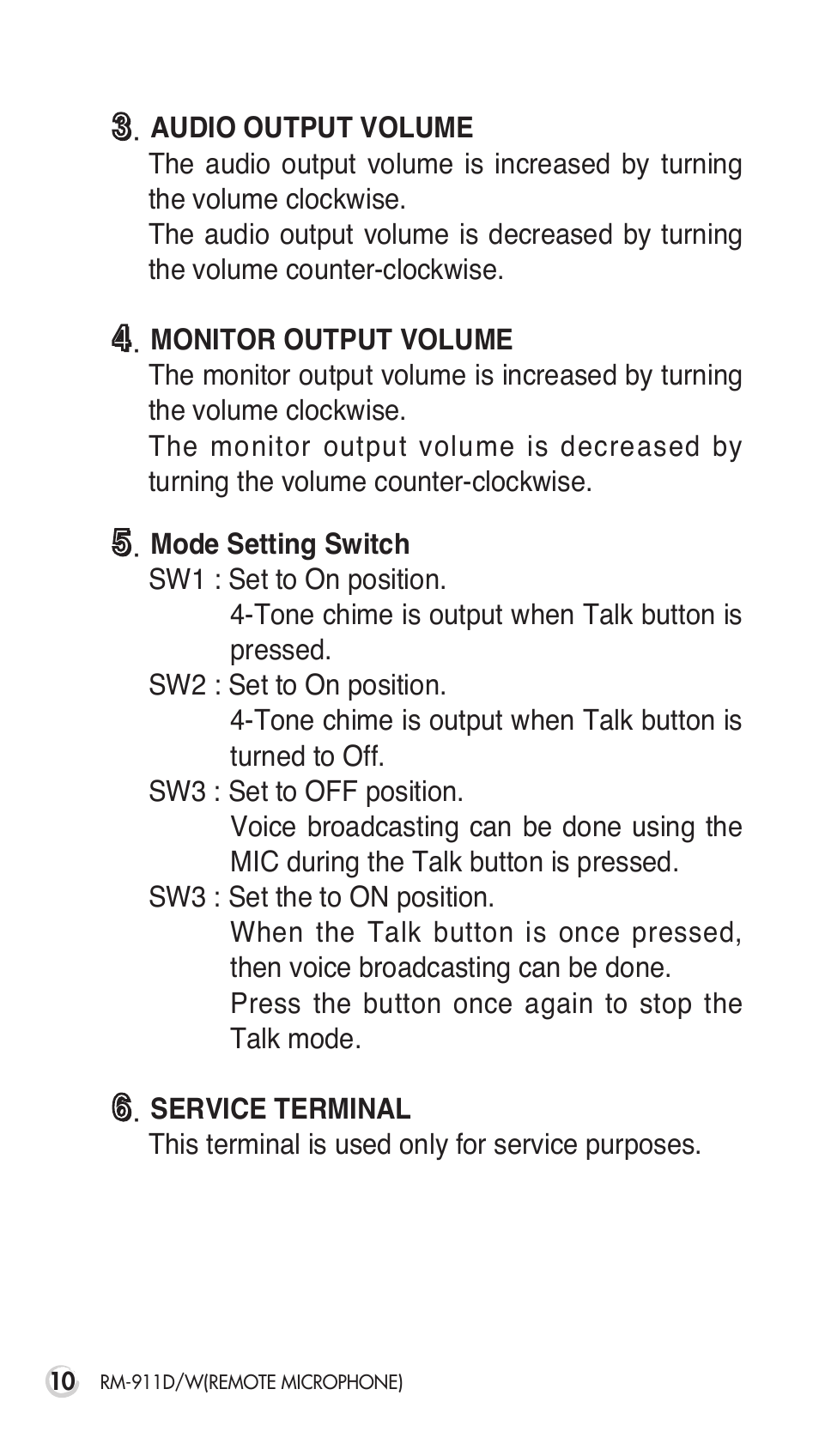 Inter-M RM-911D User Manual | Page 13 / 27
