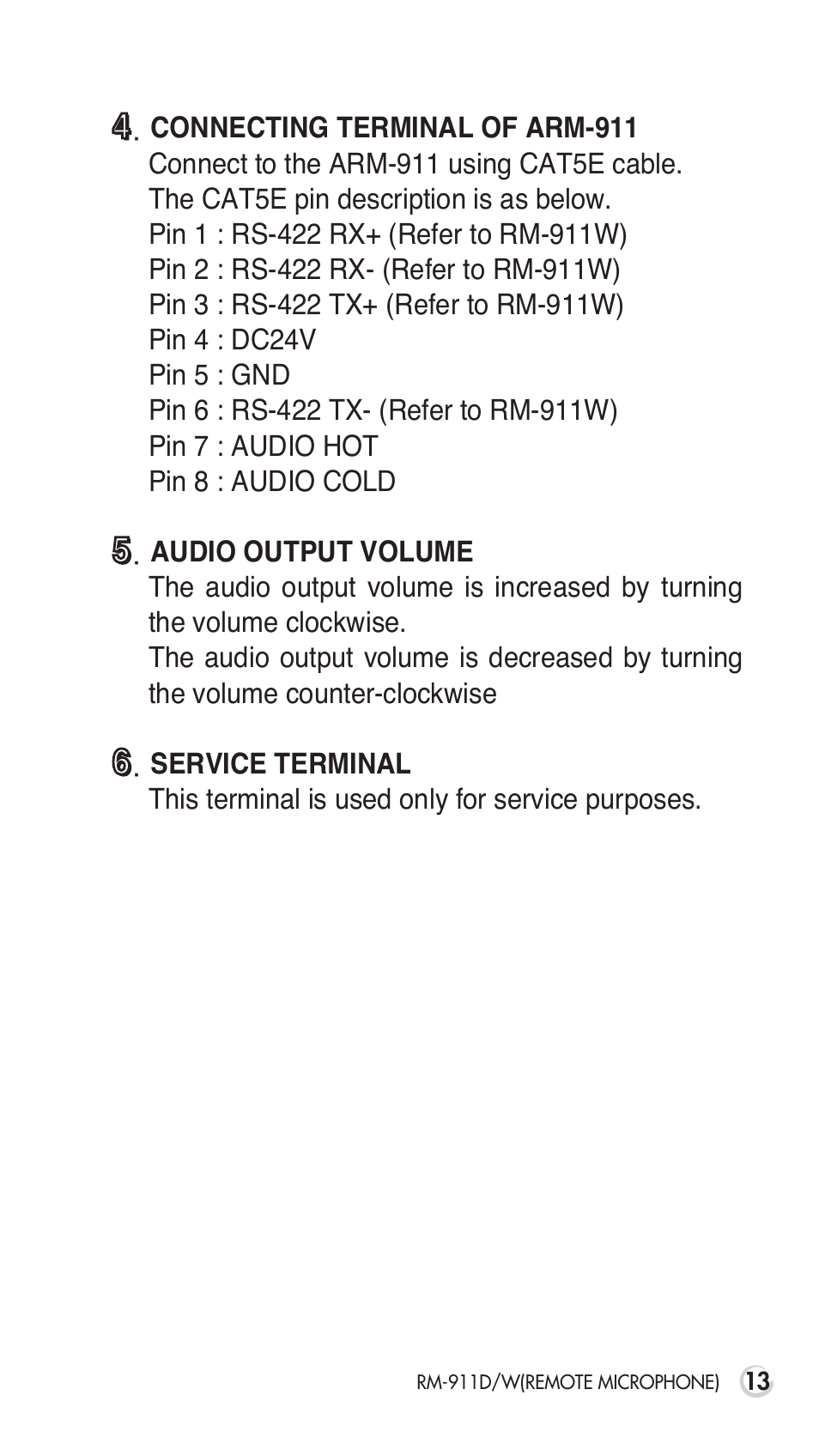 Inter-M RM-911D User Manual | Page 16 / 27