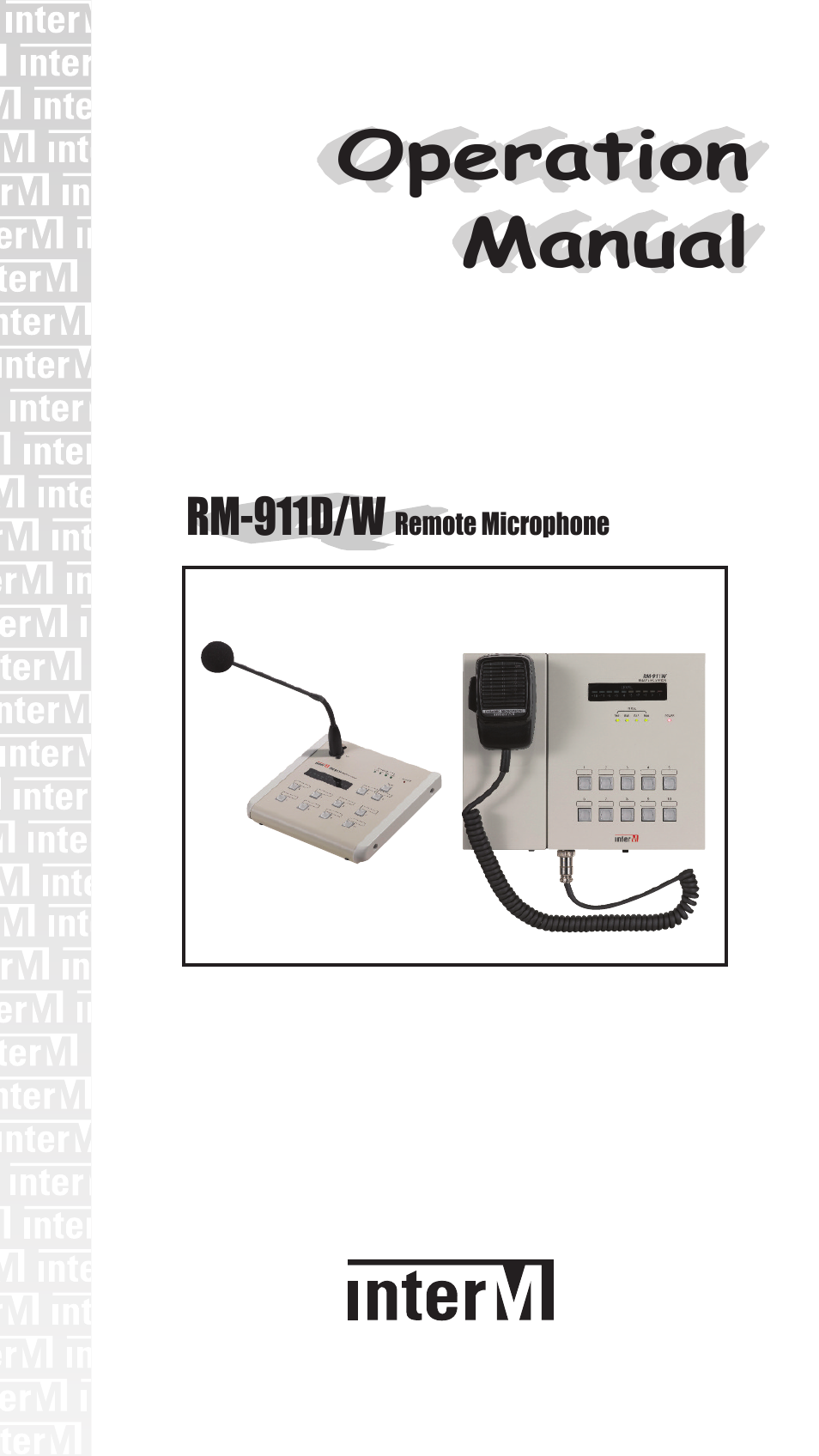 Operation manual | Inter-M RM-911D User Manual | Page 2 / 27