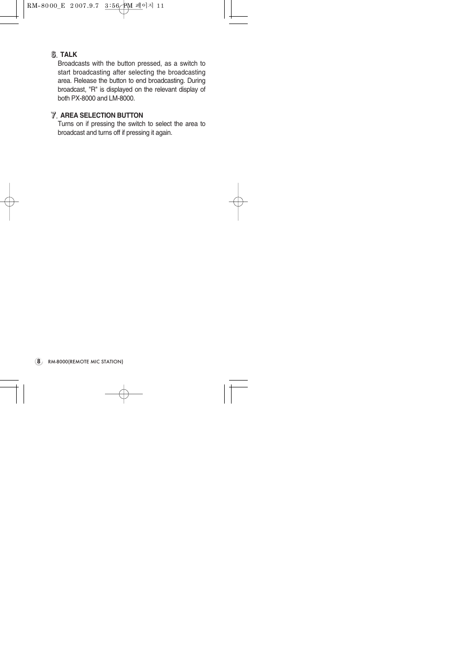 Inter-M RM-8000 User Manual | Page 10 / 20